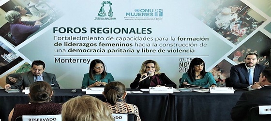 EL TEPJF Y ONU MUJERES INICIAN FOROS REGIONALES PARA FORMACIÓN DE LIDERAZGOS FEMENINOS.