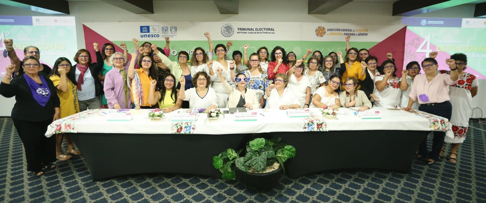 Se inaugura el Cuarto Encuentro de Defensoras Electorales para exponer buenas prácticas en la defensa de los derechos político-electorales de las mujeres, realizado por el TEPJF