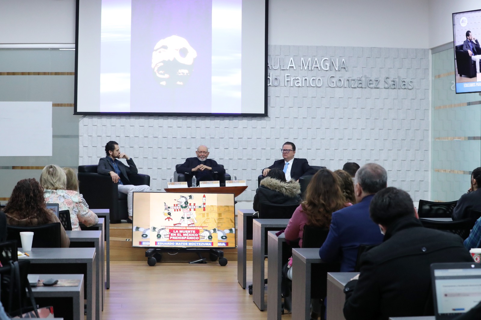 Eduardo Matos Moctezuma imparte conferencia magistral “La muerte en el México prehispánico” en la Escuela Judicial Electoral