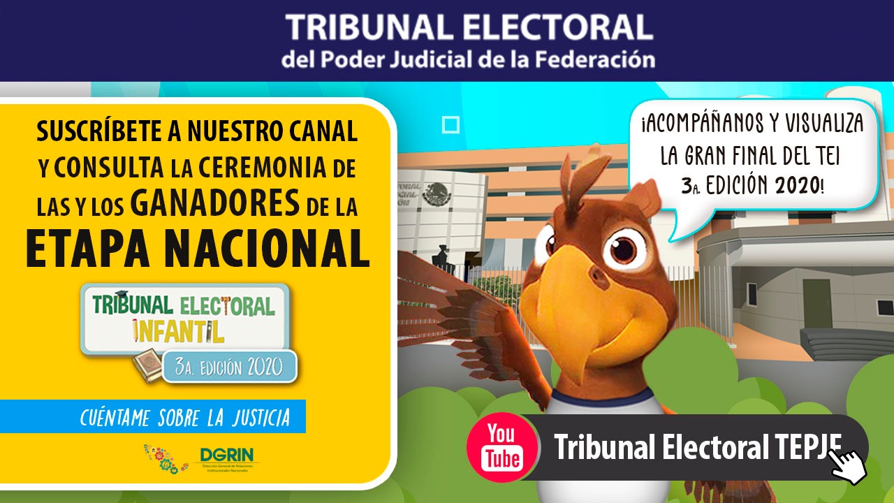 Se llevó a cabo la final del Tribunal Electoral Infantil 2020 “Cuéntame sobre la justicia”