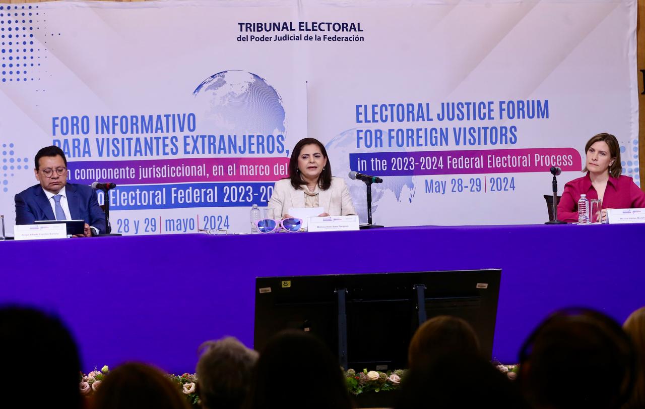 Los informes y recomendaciones de los observadores electorales permiten mejorar la impartición de justicia: magistrada presidenta Mónica Soto