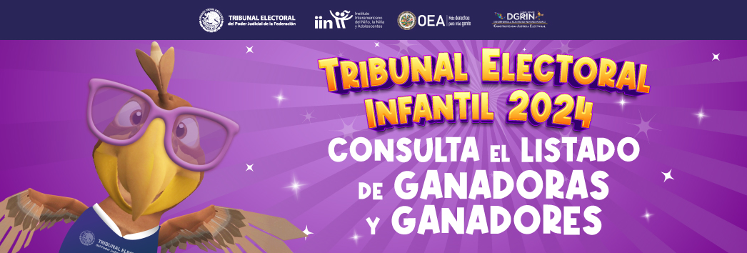 Lista de Ganadoras y Ganadores del TRIBUNAL ELECTORAL INFANTIL 2024