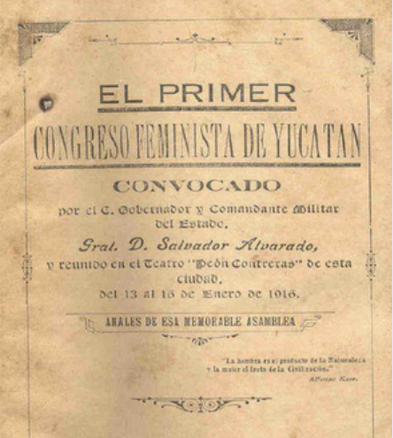 Los Congresos Feministas de 1916